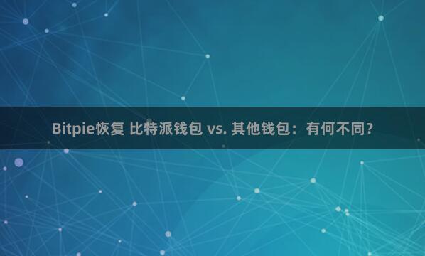 Bitpie恢复 比特派钱包 vs. 其他钱包：有何不同？