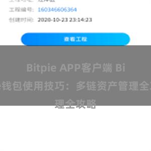 Bitpie APP客户端 Bitpie钱包使用技巧：多链资产管理全攻略