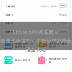 Bitpie APP最新版 Bitpie钱包使用技巧：多链资产管理全攻略