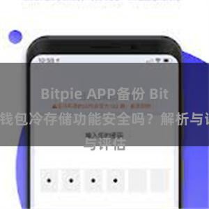 Bitpie APP备份 Bitpie钱包冷存储功能安全吗？解析与评估