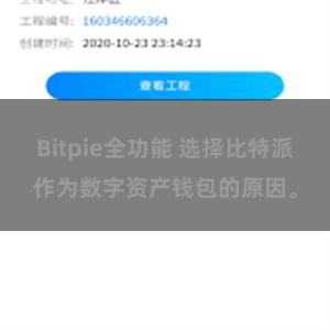 Bitpie全功能 选择比特派作为数字资产钱包的原因。