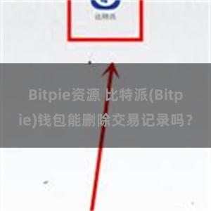 Bitpie资源 比特派(Bitpie)钱包能删除交易记录吗？