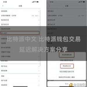 比特派中文 比特派钱包交易延迟解决方案分享