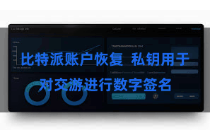 比特派账户恢复  私钥用于对交游进行数字签名