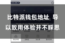 比特派钱包地址  导以致用体验并不睬思